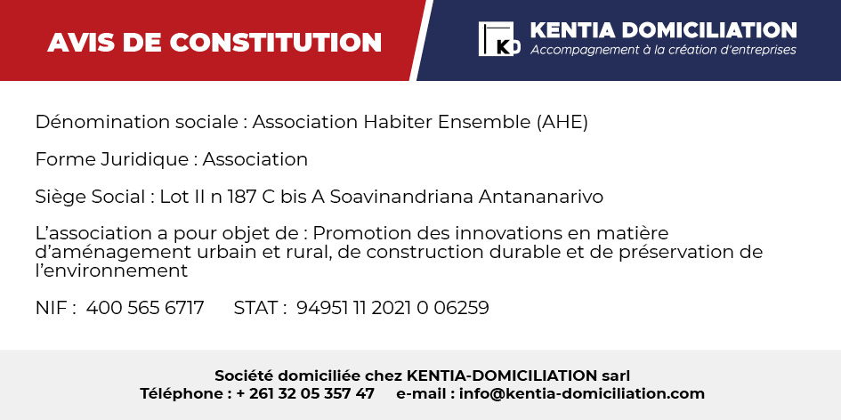 ASSOCIATION HABITER ENSEMBLE (AHE)