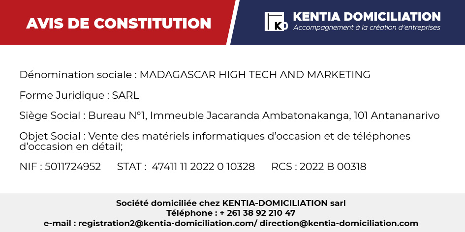 MADAGASCAR HIGH TECH AND MARKETING (MHTM)